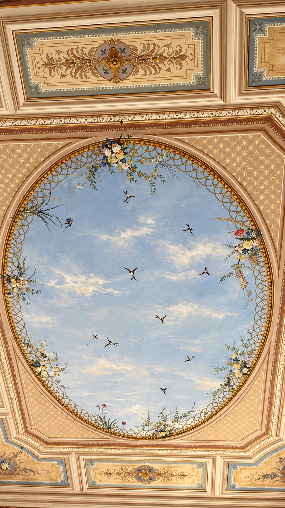 Plafond de la chambre Louis XIII